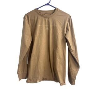 Dutch Bros Medium Tan Long Sleeve Cotton Shirt